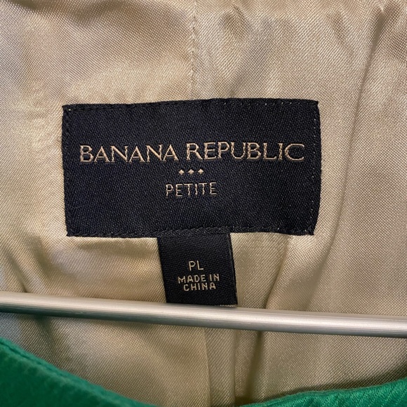 Banana Republic Light Spring Jacket Kelly Green sz Large Petite - Picture 4 of 7